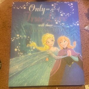 Frozen Canvas Art with Elsa and Anna